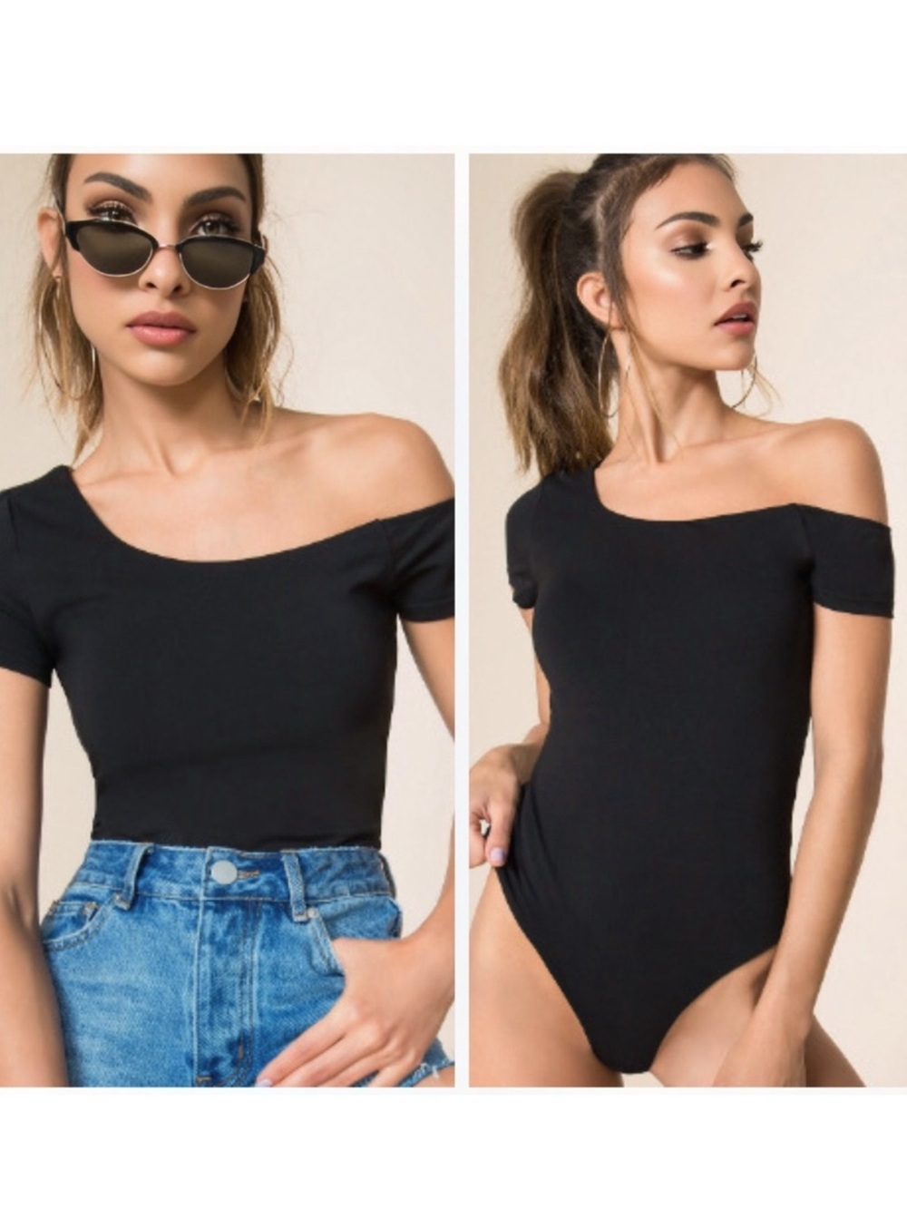Superdown Asymmetrical Bodysuit size XS